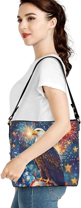 HUGS IDEA Boho Bags for Women Leather Handbag Shoulder Bucket Crossbody Purse - Image 6