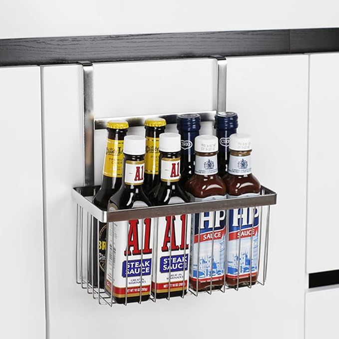 LUANT Over The Bathroom Shower Door Caddy Hanging Storage Organizer Baskets, Bathroom Over the Door Shower Caddy for Shampoo, Conditioner, Soap,2PCS - Image 6