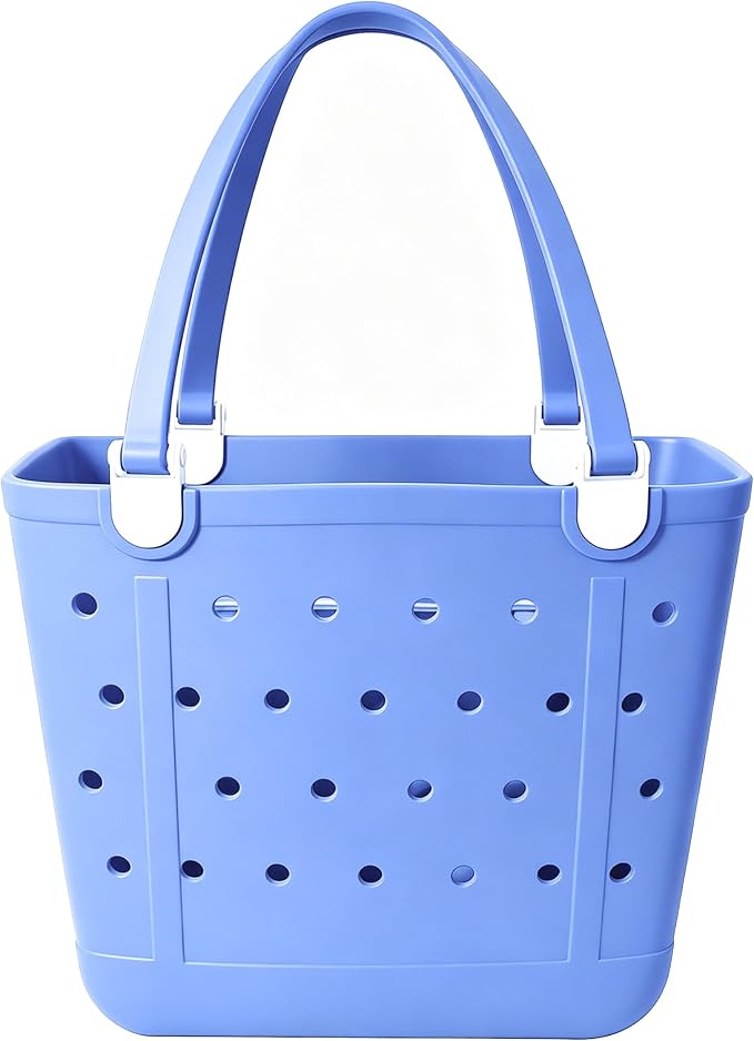 Lightweight Extra large Rubber Beach Bag Small mini Tote Bag for Gym Waterproof medium Open Handbag for Pool Sports by Addoklm