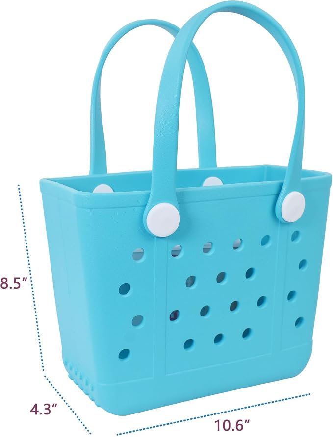 Lightweight Extra large Rubber Beach Bag Small mini Tote Bag for Gym Waterproof medium Open Handbag for Pool Sports - Image 3
