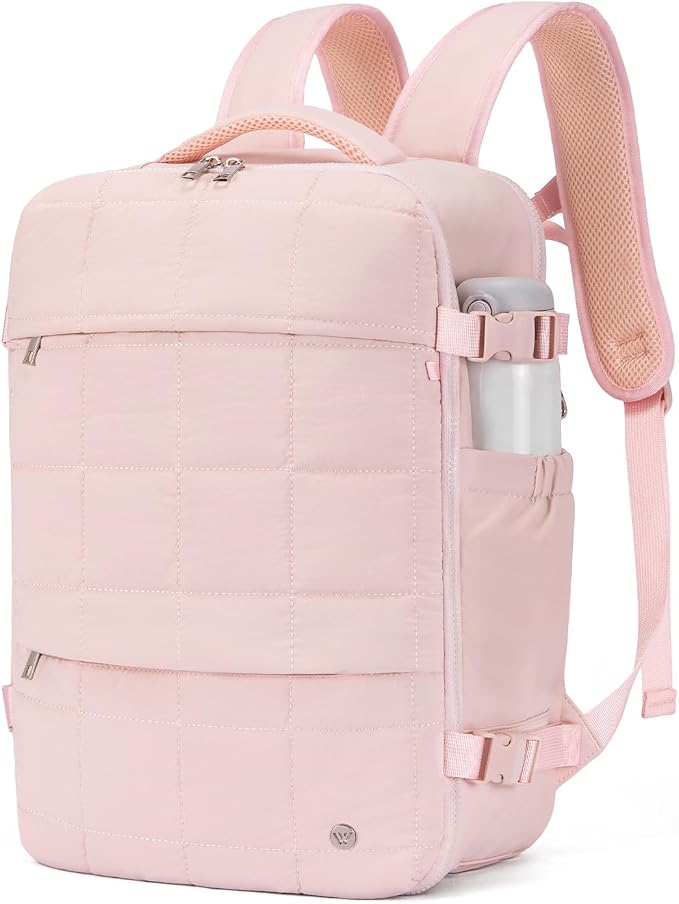 WESTBRONCO Travel Laptop Backpack for women 17.3 inch Travel Backpack Carry on Flight Approved Puffy Weekender Bags for Women by WESTBRONCO