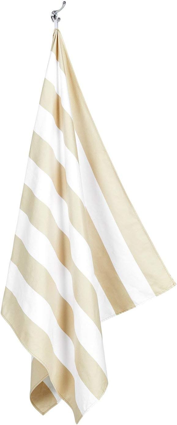 Dock & Bay Beach Towel - Quick Dry, Sand Free - Compact, Lightweight - 100% Recycled - Includes Bag - Cabana Light - Bora Bora Beige - Extra Large (200x90cm, 78x35) - Image 4
