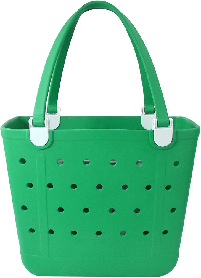 Lightweight Extra large Rubber Beach Bag Small mini Tote Bag for Gym Waterproof medium Open Handbag for Pool Sports by Addoklm