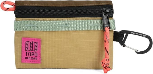 Topo Designs Accessory Bags, Travel Organizer Accessories for Smaller Items, Durable Storage Pouch, 3 Sizes, Fully Lined Pack Cloth (Mountain, Desert Palm/Sahara) by TopoDesigns