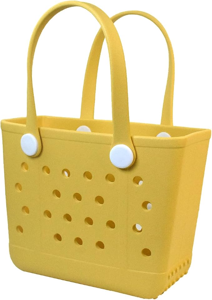 Rubber Beach Bag for Women, Waterproof Travel Tote Bags for Beach | Waterproof Sand-proof Tote Bags with Zipper Pocket, Durable Lightweigh Tote Bag for Outdoor - Image 8