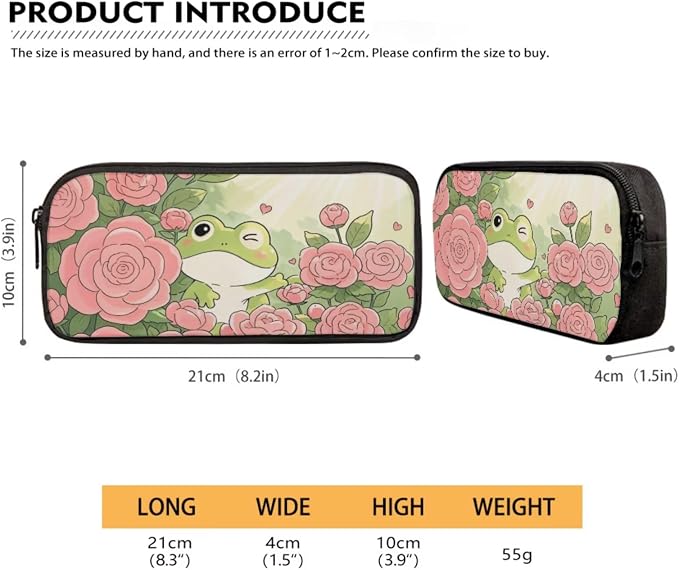 Forchrinse Frog Rose Backpack for Girls 6-8 8-10 Cute Kids Backpack with Lunch Box Pencil Case 3 in 1 Bookbag for Kindergarten Elementary Primary Schoolbag - Image 6