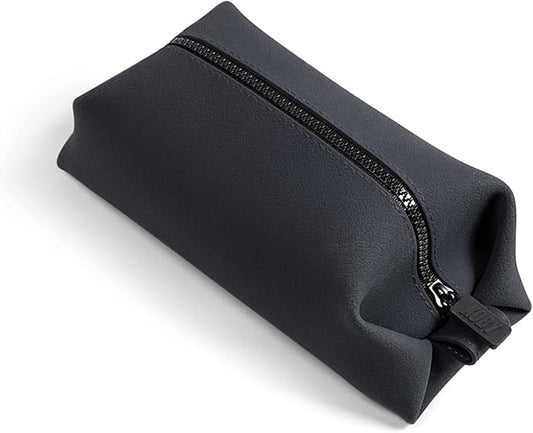 TOOLETRIES The Koby Dopp Kit, Premium Silicone Toiletry Bag for Men, Compact Leak-Resistant Travel Organizer with Heavy-Duty Zipper, Easy-to-Clean Grooming Bag – Lite 9" x 4.5" x 4.5", Charcoal by TOOLETRIES