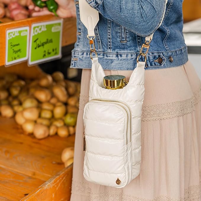 WanderFull Original HydroBag Crossbody Water Bottle Holder with Phone Pocket, Fits Water Bottles up to 32 oz - Image 3