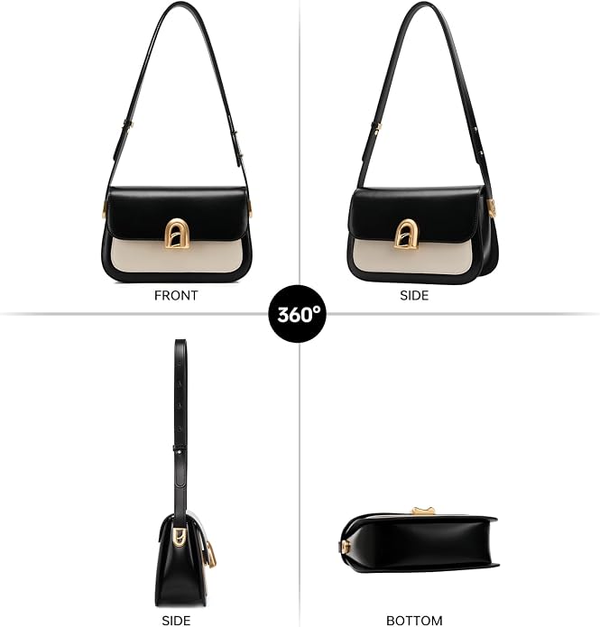LAFESTIN Genuine Leather Shoulder Bag for Women with Adjustable Strap, Crossbody Purses For Women, Designer Inspire Handbags - Image 5