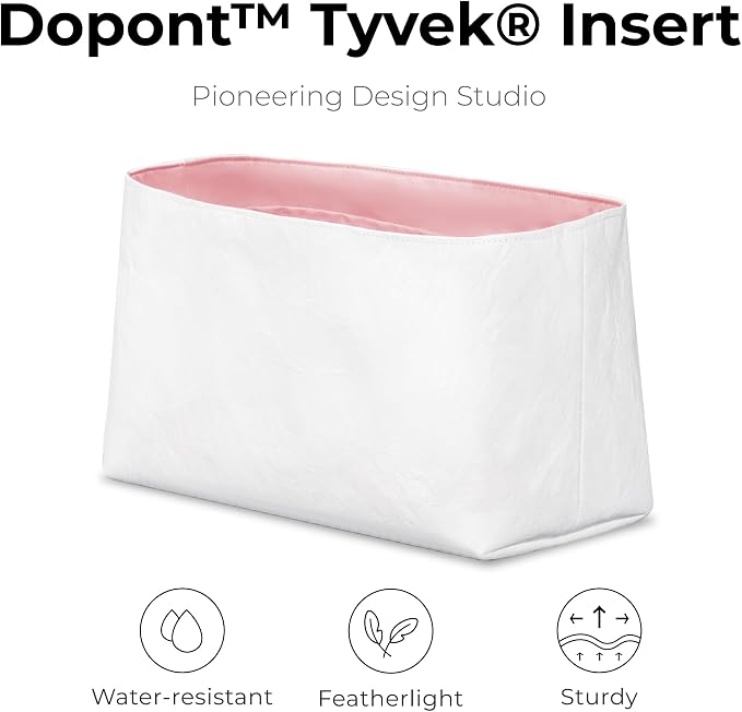 Lightweight Purse Organizer Compatible with LV Nice Mini | Handcrafted DuPont™ Tyvek®, Rose Sakura Purse handbaOrganizer Insert, Precision 1:1 Custom Fit for Work, Travel & Daily Carry - Image 4