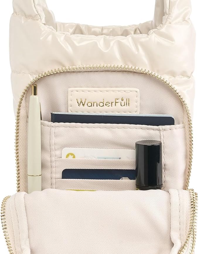 WanderFull® Original HydroBag®, Fits Up to 32 oz Water Bottle Holder with Strap, Gift for Women, Hands-Free Crossbody, Water Bottle Carrier Bag with Phone Pocket - Image 4
