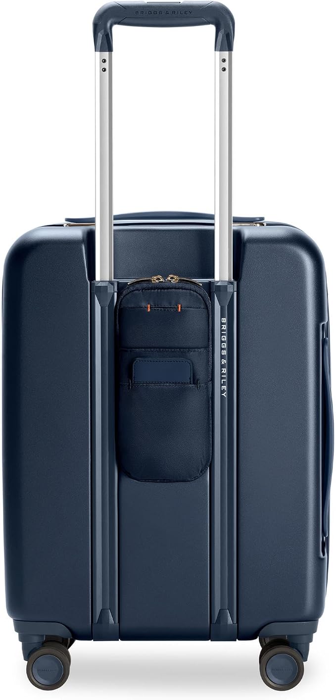Briggs & Riley 21" Global Carry On Expandable Spinner - Luggage for Travel, Suitcases with Wheels, Hardside Rolling Bag for Men & Women, Self-Repairing Zipper - Sympatico Collection, Navy - Image 9