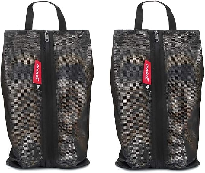 pack all Bundle | Water Resistant 2 Pcs Shoe Bag & 3 Pcs Zipper Pouch Set for Travel, Home, Outdoor - Image 2