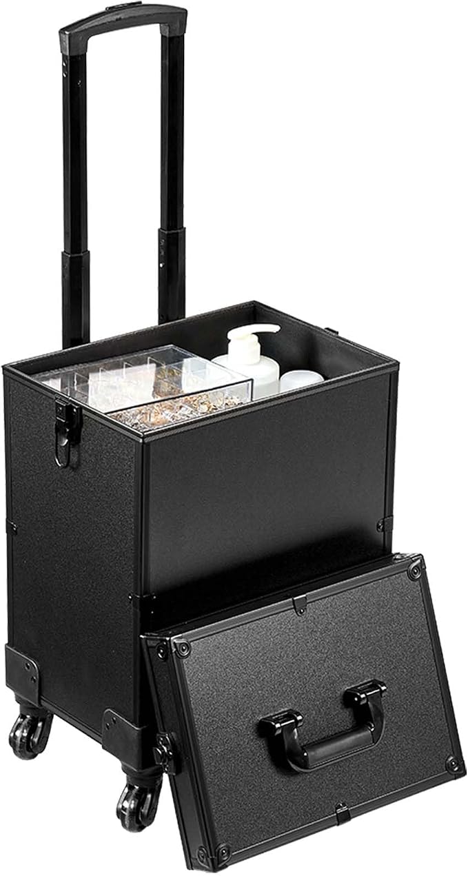 VEVOR Makeup Train Case Professional Makeup Storage Organizer Box Make Up Carrier for Women and Girls - Image 9