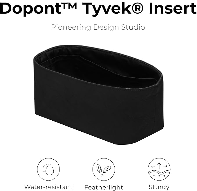 Lightweight Purse Organizer Compatible with LV Vanity PM | Handcrafted DuPont™ Tyvek®,Handbag Organizer Insert,1:1 Custom Fit,Matte Black,Perfect for Commuters and Travelers - Image 4