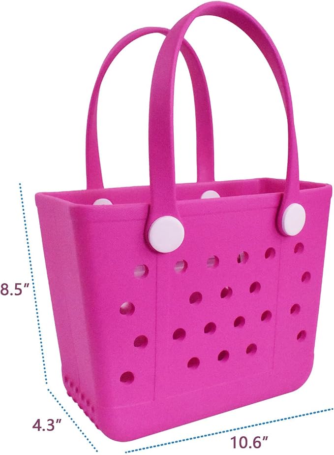 Lightweight Extra large Rubber Beach Bag Small mini Tote Bag for Gym Waterproof medium Open Handbag for Pool Sports - Image 3