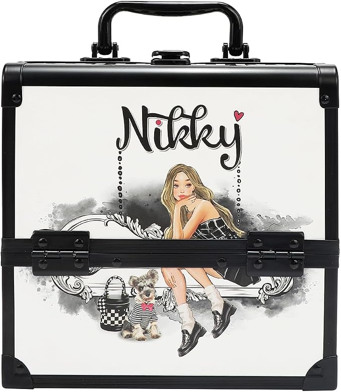 Nicole Lee Nikky Bag Multi-Tier Cosmetic Organizer Case, EIFFEL DREAMS, PVC and Aluminum Frame (ANGEL FROM ABOVE) by NicoleLee