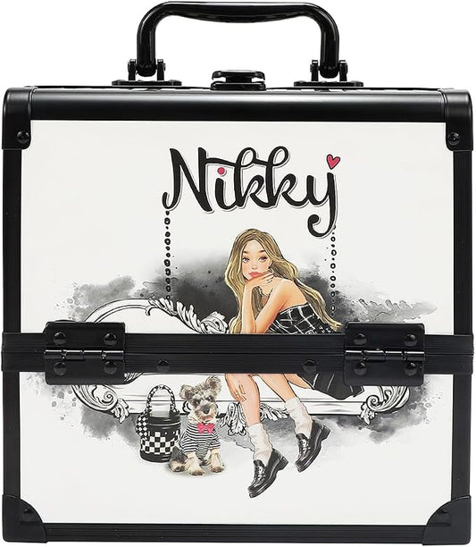 Nicole Lee Nikky Bag Multi-Tier Cosmetic Organizer Case, EIFFEL DREAMS, PVC and Aluminum Frame (ANGEL FROM ABOVE) by NicoleLee