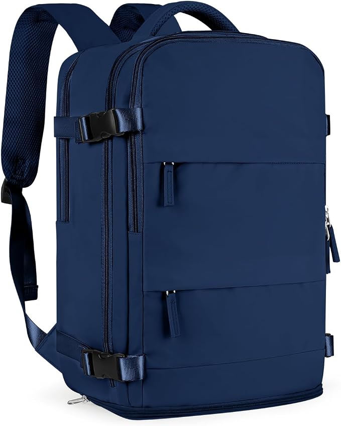 coofay Travel Backpack Carry On Backpack Personal Item Travel Bag Mochila De Viaje Carry On Backpack For Airplanes Traveling Backpack For Women Gym Backpacks College Backpacks Sapphire Blue by coofay