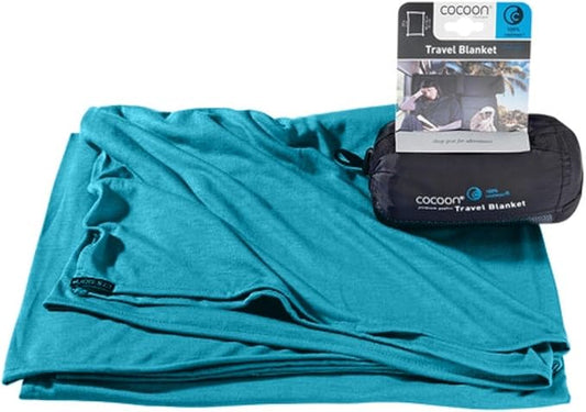 COCOON - Premium - Coolmax - Travel Blanket - Peacock Green by COCOONUSA