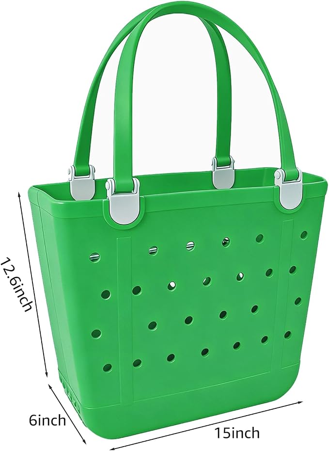Lightweight Extra large Rubber Beach Bag Small mini Tote Bag for Gym Waterproof medium Open Handbag for Pool Sports - Image 4