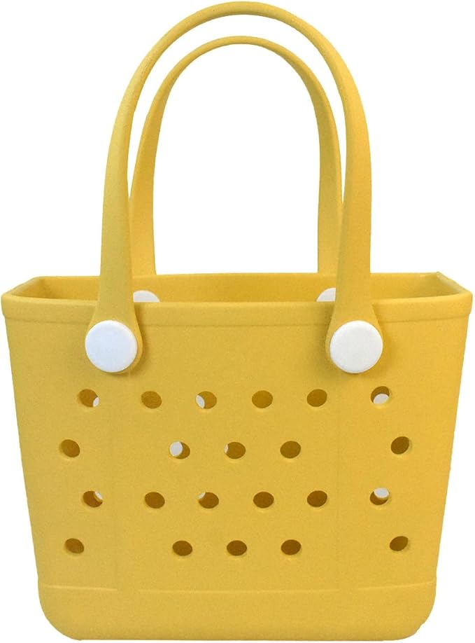 Rubber Beach Bag for Women, Waterproof Travel Tote Bags for Beach | Waterproof Sand-proof Tote Bags with Zipper Pocket, Durable Lightweigh Tote Bag for Outdoor by Unknown