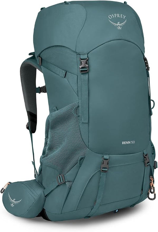 Osprey Renn 50L Women's Backpacking Backpack, Cascade Blue/Melon Orange by Unknown