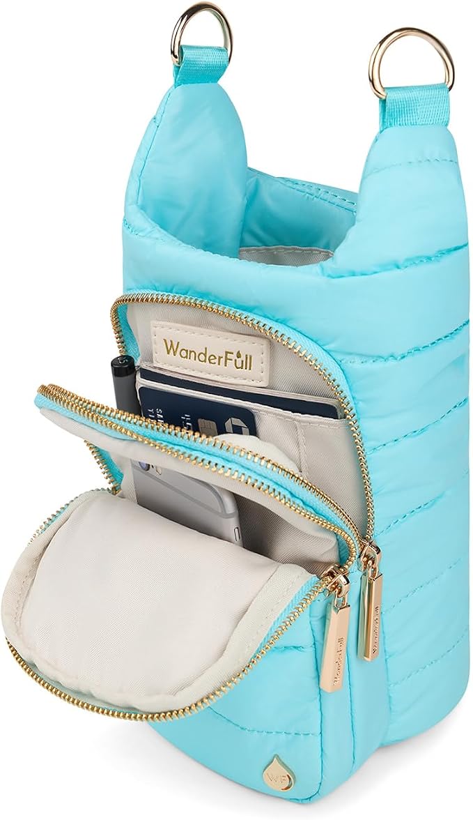 WanderFull Original HydroBag Crossbody Water Bottle Holder with Phone Pocket, Fits Water Bottles up to 32 oz - Image 2