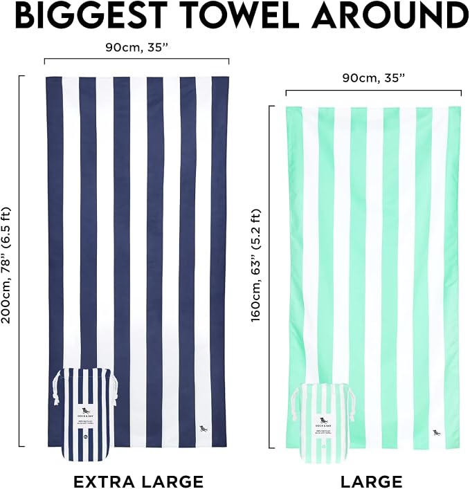 Dock & Bay Beach Towel - Quick Dry, Sand Free - Compact, Lightweight - 100% Recycled - Includes Bag - Cabana - Waikiki Coral Red - Extra Large (200x90cm, 78x35) - Image 4