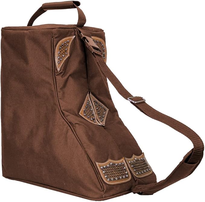 Tahoe Tack Durango Triple Layer Padded Western Boot Carry Bag with One Year Warranty (Brown) by Tahoe+Tack