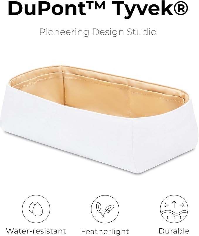 Purse Organizer Compatible with LV Dopp Kit Toilet Pouch | Handcrafted DuPont™ Tyvek®,Lightweight Handbag Organizer Insert, 1:1 Custom Fit,Vanile,Ideal for Work, Travel & Everyday Use - Image 4