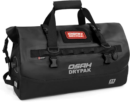 Waterproof Duffel Bag 25L/40L/60L – Heavy-Duty Motorcycle Tail Bag, Roll-Top Dry Bag for Travel, Camping, Boating, Kayaking, Outdoor Adventure by OSAHDRYPAK