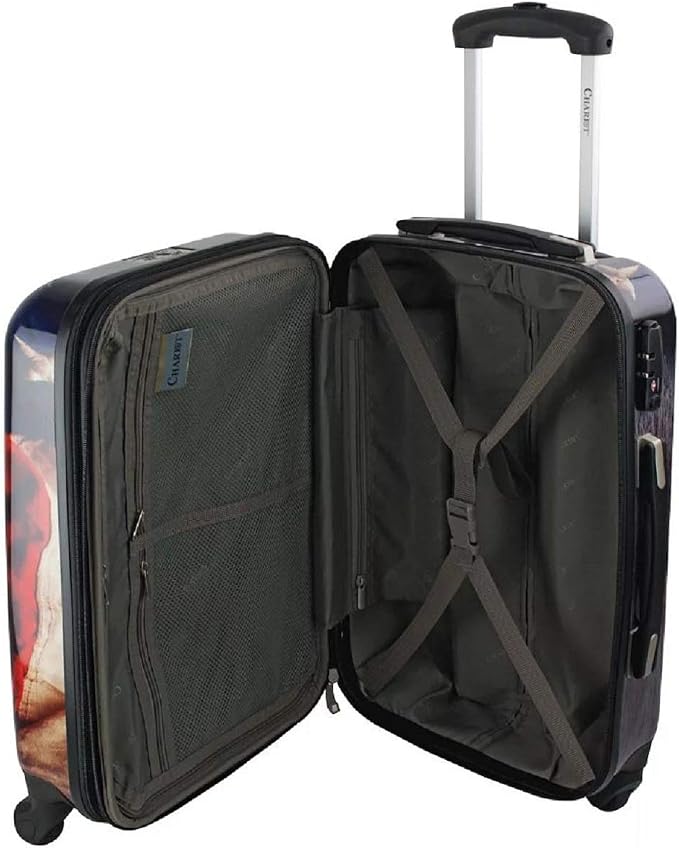 Chariot Dog Lovers Freedom Pups 20-Inch Carry-On Hardside Polycarbonate Expandable Spinner Luggage with TSA Lock - Image 6