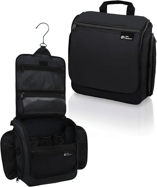 D&D Wanderlust D&D Hanging Travel Toiletry Bag for Men and Women – Cosmetics, Makeup and Toiletries Organizer Kit with 10 Compartments by DDDDWanderlust