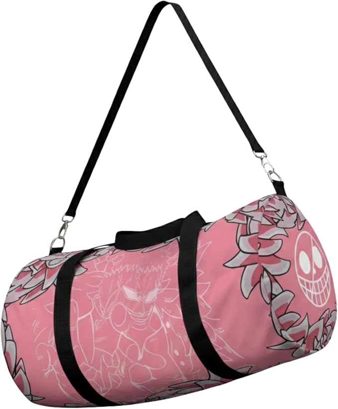 Anime Gym Bag for Women Men - Large Capacity Waterproof Workout Fitness Travel Sports Bags Fashion Street Camping Expandable Carry On Duffle Bag For Couple (Pink Flaminggo) PTY by CrownLimitedSupply