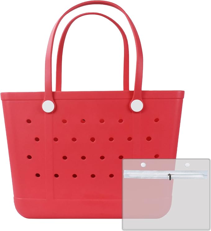 Large tote bag, Beach Bags Waterproof Sandproof Beach Essentials for Family | Chokoter Beach Bag, Waterproof Beach Tote, Rubber XL Tote Bag, Washable and Durable Open Handbag for Boat Pool Sports by Chokoter-ColorfulBeachBagsColorfulLife