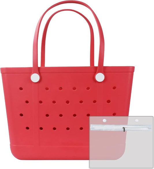 Large tote bag, Beach Bags Waterproof Sandproof Beach Essentials for Family | Chokoter Beach Bag, Waterproof Beach Tote, Rubber XL Tote Bag, Washable and Durable Open Handbag for Boat Pool Sports by Chokoter-ColorfulBeachBagsColorfulLife