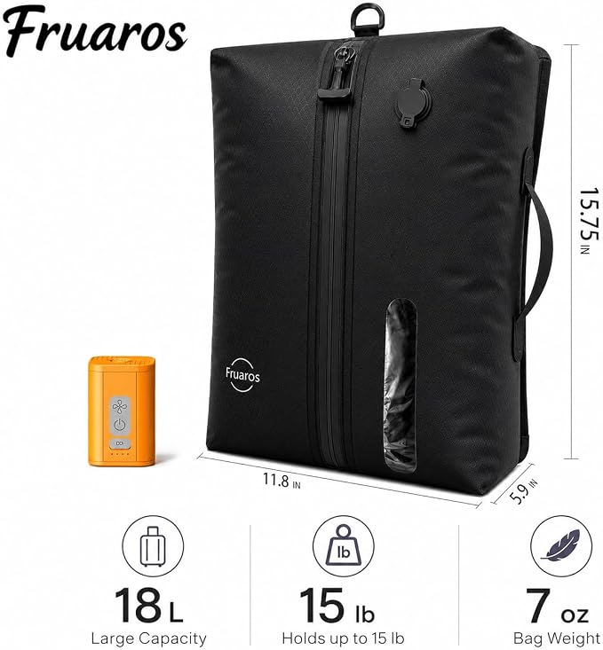 Vacuum bags for travel luggage with Wireless Pump, IP68 Waterproof, Reusable Compression Bags, Pack More in Carry-On & Checked Suitcases(2Pack+Pump) - Image 4
