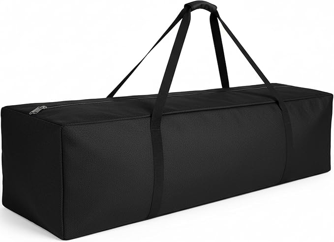 COOLBEBE 65" Sports Duffle Bag - 270L Extra Large Travel Duffel Luggage Bag with Upgrade 2-way Lockable Zippers, Sturdy & Water Resistant Long Duffle Bag for Camping Moving (Black 65inch) by COOLBEBE