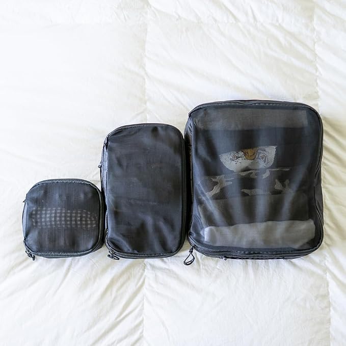 WANDRD Packing Cubes - Bundle of Small, Medium and Large Packing Cubes for Travel - Suitcase and Luggage Organization and Travel Essentials (Black) - Image 5