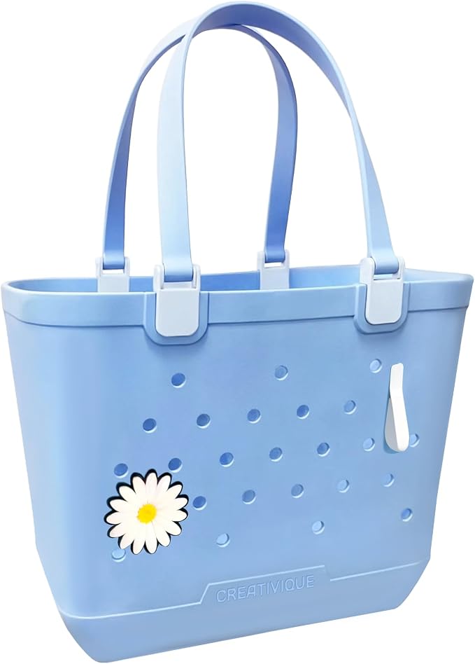Extra Large Rubber Tote Bag for Beach, Pool, Boat. Waterproof, Lightweight- Parent by CREATIVIQUE