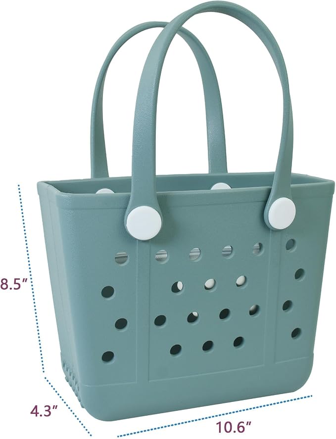 Lightweight Extra large Rubber Beach Bag Small mini Tote Bag for Gym Waterproof medium Open Handbag for Pool Sports - Image 3