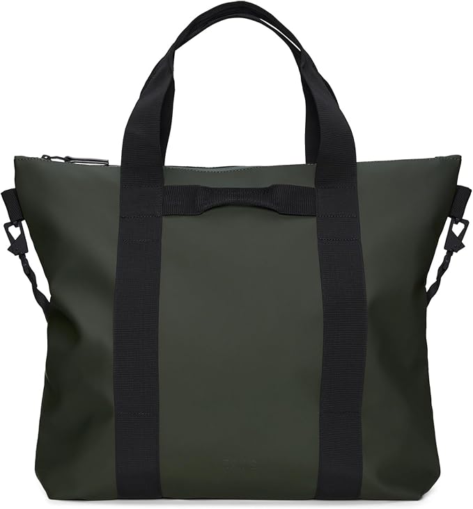 RAINS Tote Bag – Waterproof Travel & Work, Internal Zip Pocket, 6.1 gal | Waterproof PU tote for women and men – 22 L tote bag, internal zip pocket, detachable strap; carry-on for airplane travel by Unknown