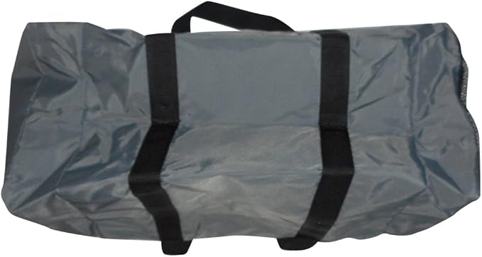 Duffle Bag Wet and Dry with One End Compartment Mesh, Front Pocket Made In USA (Gray) - Image 6