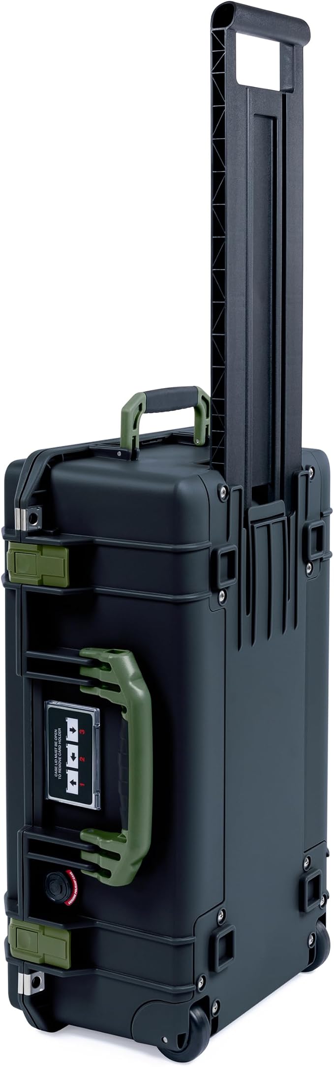 Black Pelican Air 1535 Carry-on Case - with TrekPak Divider System & Mesh Lid Organizer - OD Green Handles & Latches. - Image 4