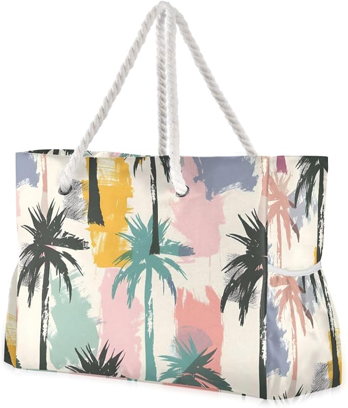 senya Large Beach Bags Totes Swim Canvas Tote Shoulder Bag Water Resistant Bags for Gym Travel Daily by senya