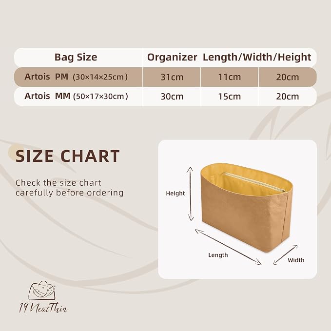 Lightweight Bag Insert for Artois MM, Side Zipper, Yellow | Bottle Holder and Side Zip, Smooth Satin Interior, Easy-Care Outer Surface, Multiple Color Options, Structured Yet Flexible - Image 3