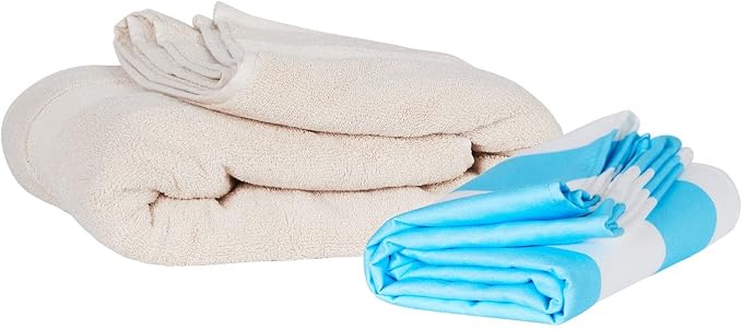 Dock & Bay Beach Towel - Quick Dry, Sand Free - Compact, Lightweight - 100% Recycled - Includes Bag - Cabana Light - Tulum Blue - Extra Large (200x90cm, 78x35) - Image 8