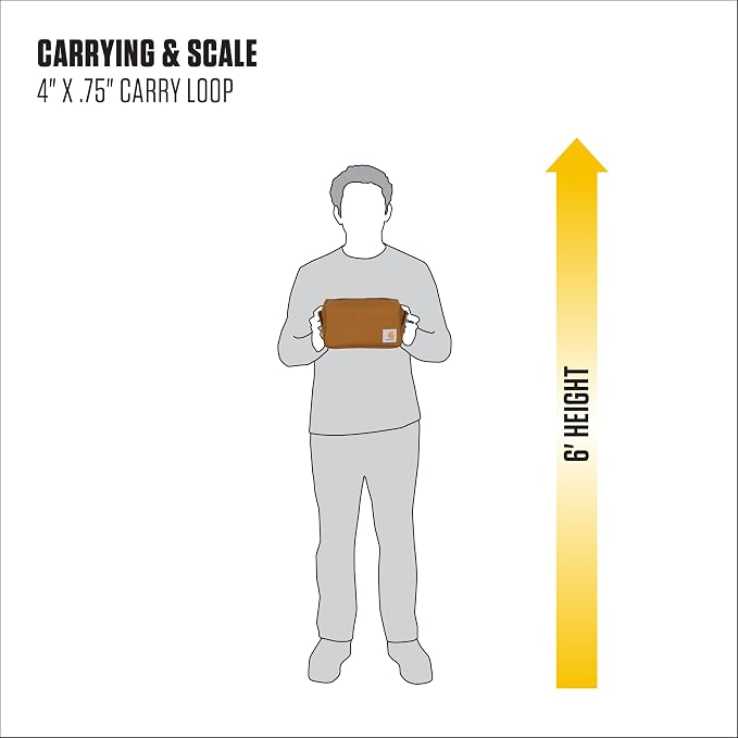 Carhartt Durable Travel Kit, Organize Essentials W/the Water Resistance Toiletry Bag, Gravel - Image 5