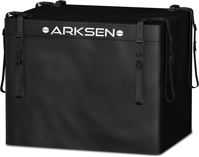 Arksen 8.9 Cu Ft Waterproof Hitch Cargo Carrier Bag – Fits 32 x 26 x 4 Inch Baskets (No Rack Needed), Large Storage for RV by ARKSEN